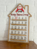 Christmas Countdown Sign - Countdown Sign- Farmhouse Christmas - Christmas Advent Calendar - Christmas Decor