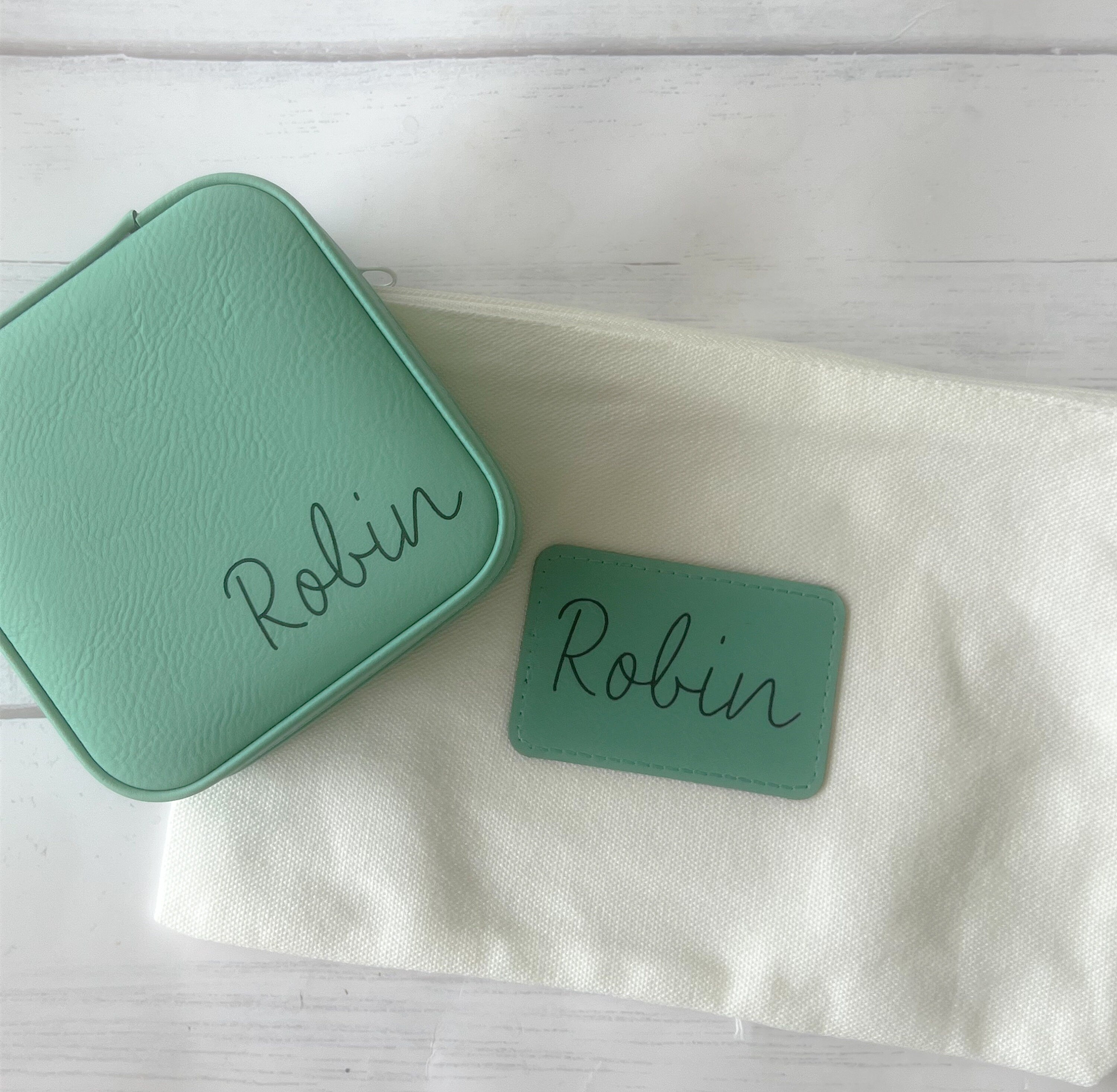 Personalized Gift Set - Jewelry Case - Personalized Bridesmaid Gift -Travel Accessories - Gifts for Bridesmaids