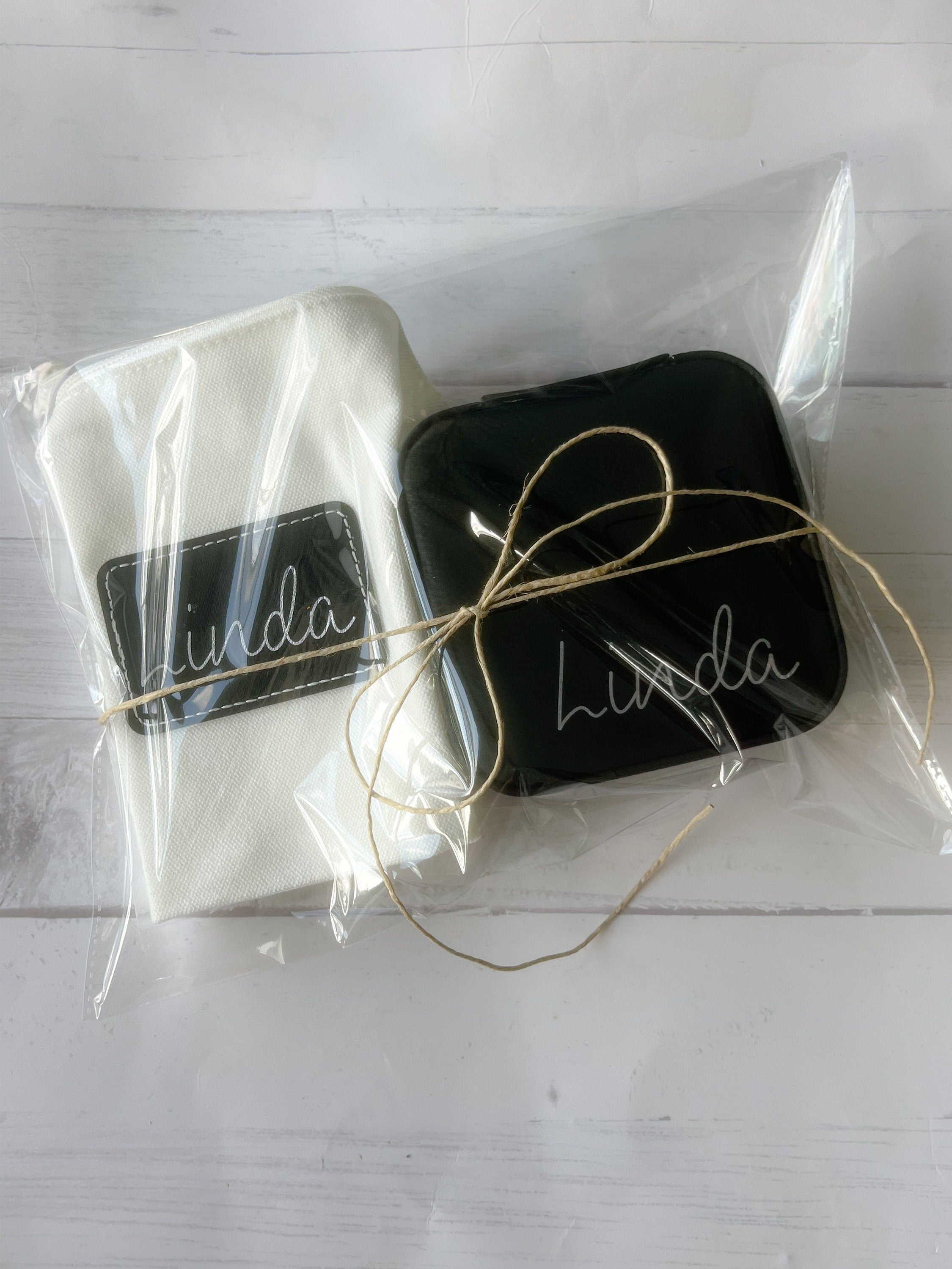 Personalized Gift Set - Jewelry Case - Personalized Bridesmaid Gift -Travel Accessories - Gifts for Bridesmaids