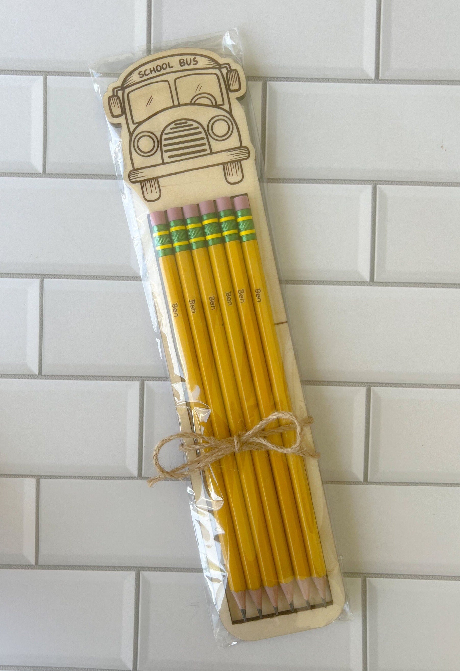 Personalized Pencil Set - 6 Personalized Pencils - Engraved Pencils - Back to School - School Supplies - Gift Set - Teacher Gift