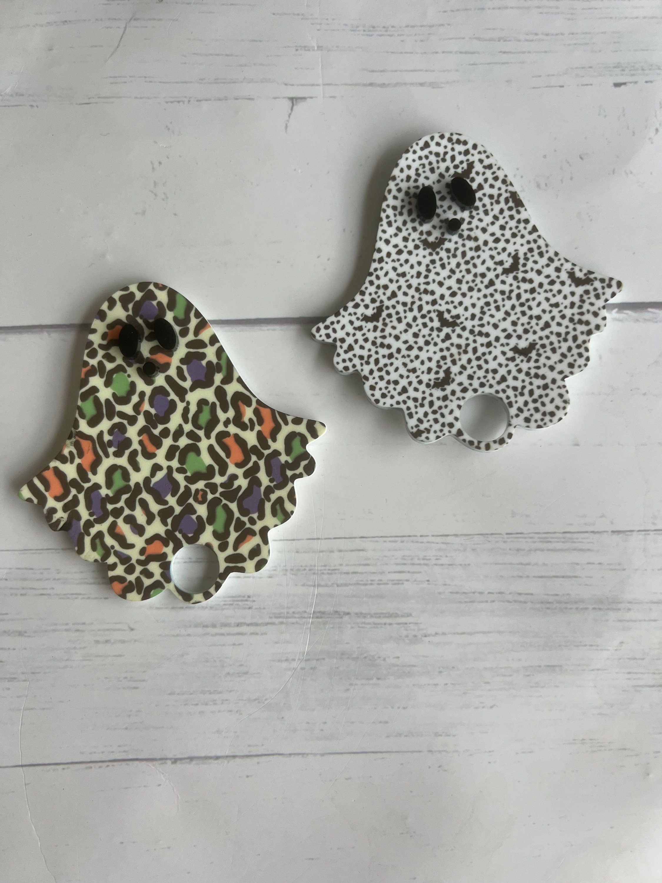 Ghost Cup Topper - Custom Tumbler Topper - Halloween Cup Topper