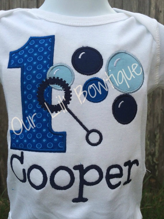 Bubble Birthday Shirt: Personalized Boy Birthday Outfit