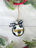personalized soccer ornament