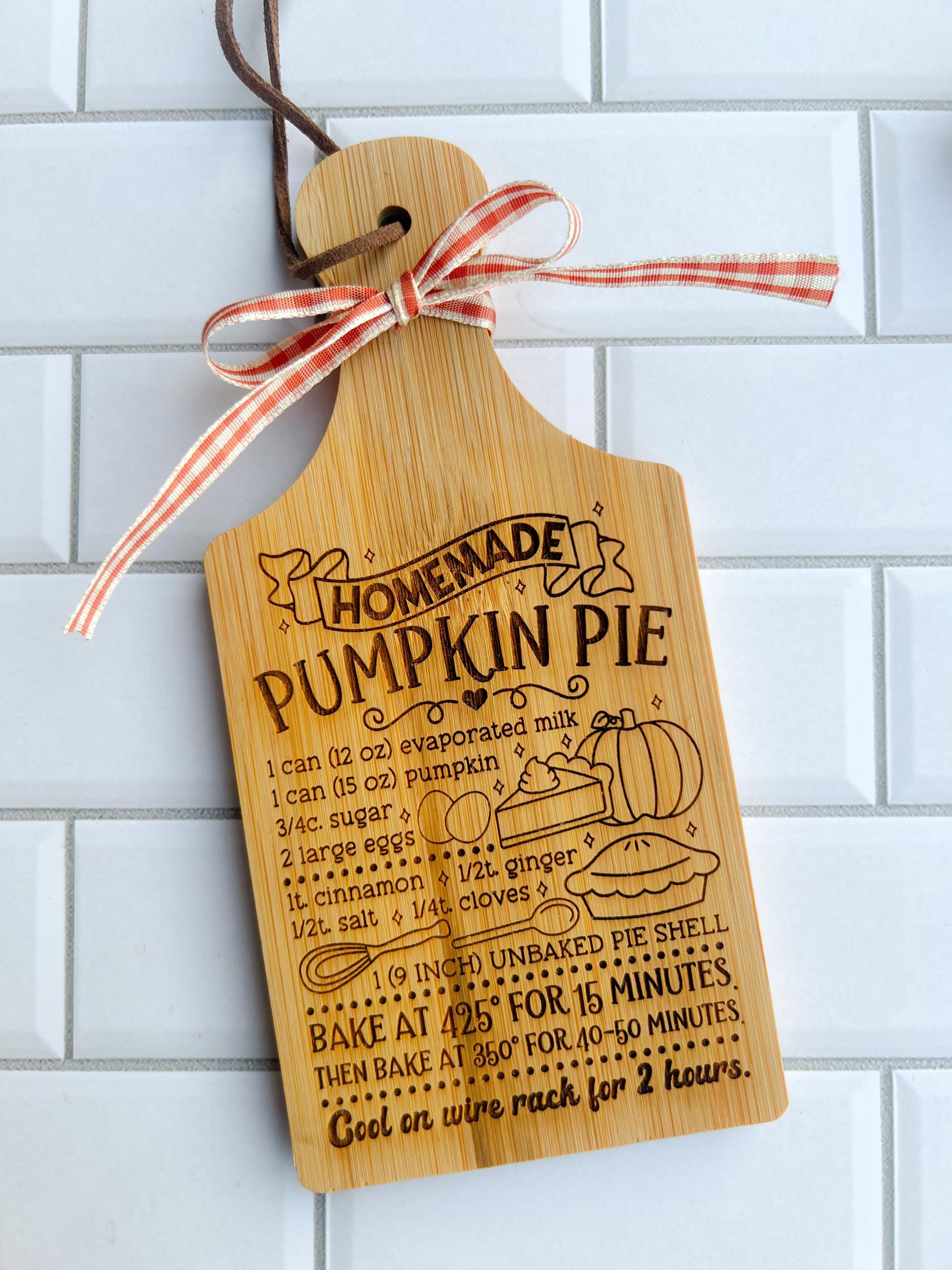 Mini Cutting Board - Engraved Cutting Board - Mini Cutting Boards - Farmhouse Cutting Board - Thanksgiving - Cookie Recipes - Christmas