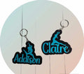 Dance Glitter Key Chain, Acrylic Name Tag, Dance Key Chain, Gift, Dance Bag Tag