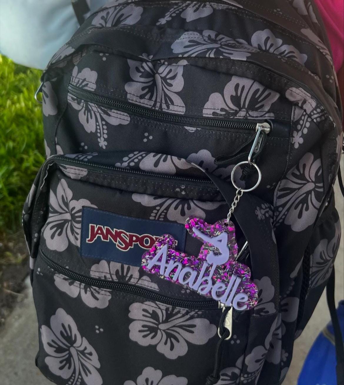 Gymnastics Glitter Key Chain, Acrylic Name Tag, Gymnastics Key Chain, Gift