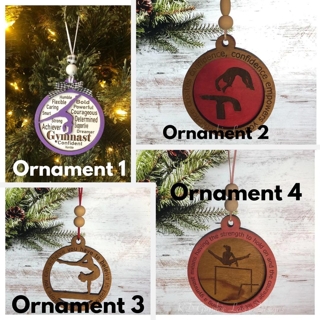 Gymnastics Gift Box - Gymnast Gift - Christmas Gift - Gift for Girls - Gymnastics Tumbler - Gymnastics Keychain-Ornament-Christmas Exchange