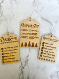 Dice Game Ornament - Family Ornament - Laser cut Wood Christmas Ornament - Family Ornament - Gift Exchange - Dice Gift Exchange