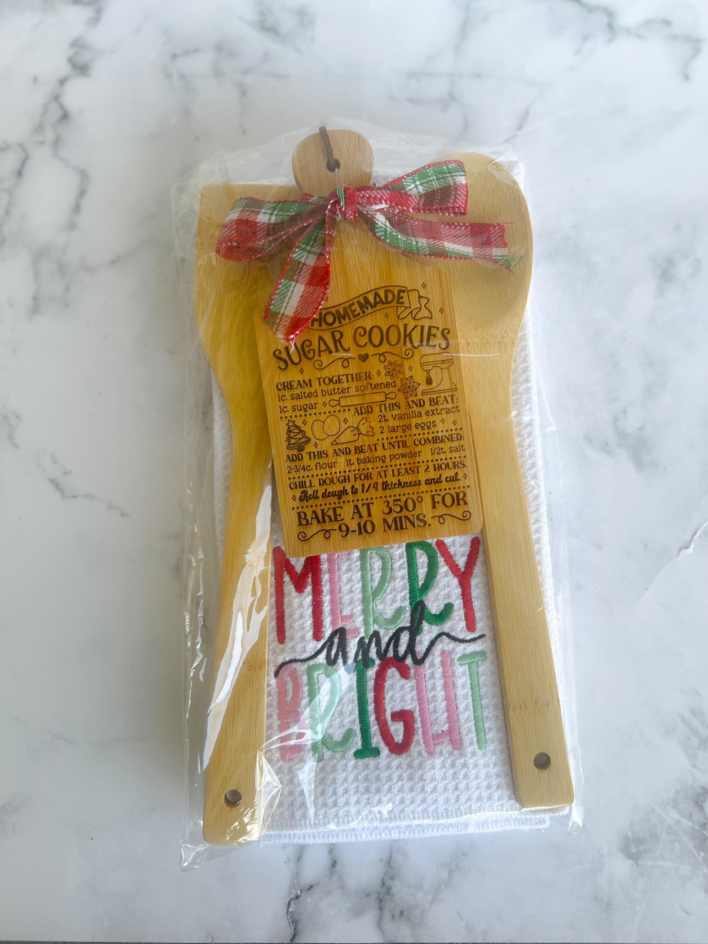 Christmas Gift Set - Engraved Cutting Board - Mini Cutting Boards - Tier Tray Decor - Gift for Her - Teacher Gift - Gift Set - Baking