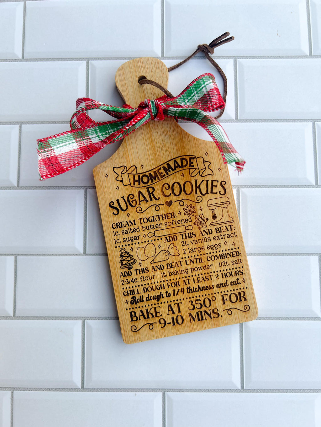 Christmas Gift Set - Engraved Cutting Board - Mini Cutting Boards - Tier Tray Decor - Gift for Her - Teacher Gift - Gift Set - Baking