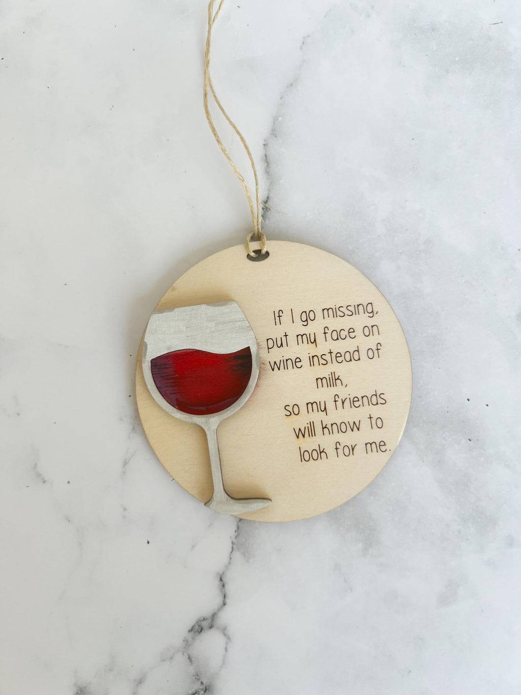 Wine Ornament - Mom Ornaments - Best Friends Ornament - Girls Night - Wine Gift - Wine Tags - Wine Wood Ornament - Gifts for Girlfriend