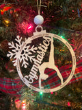 Gymnastics Ornament - Wooden Hanging Christmas Tree Ornament - Gymnastics Lover - Gymnastics Gift - Gymnast Ornament - Bars - Beam - Vault