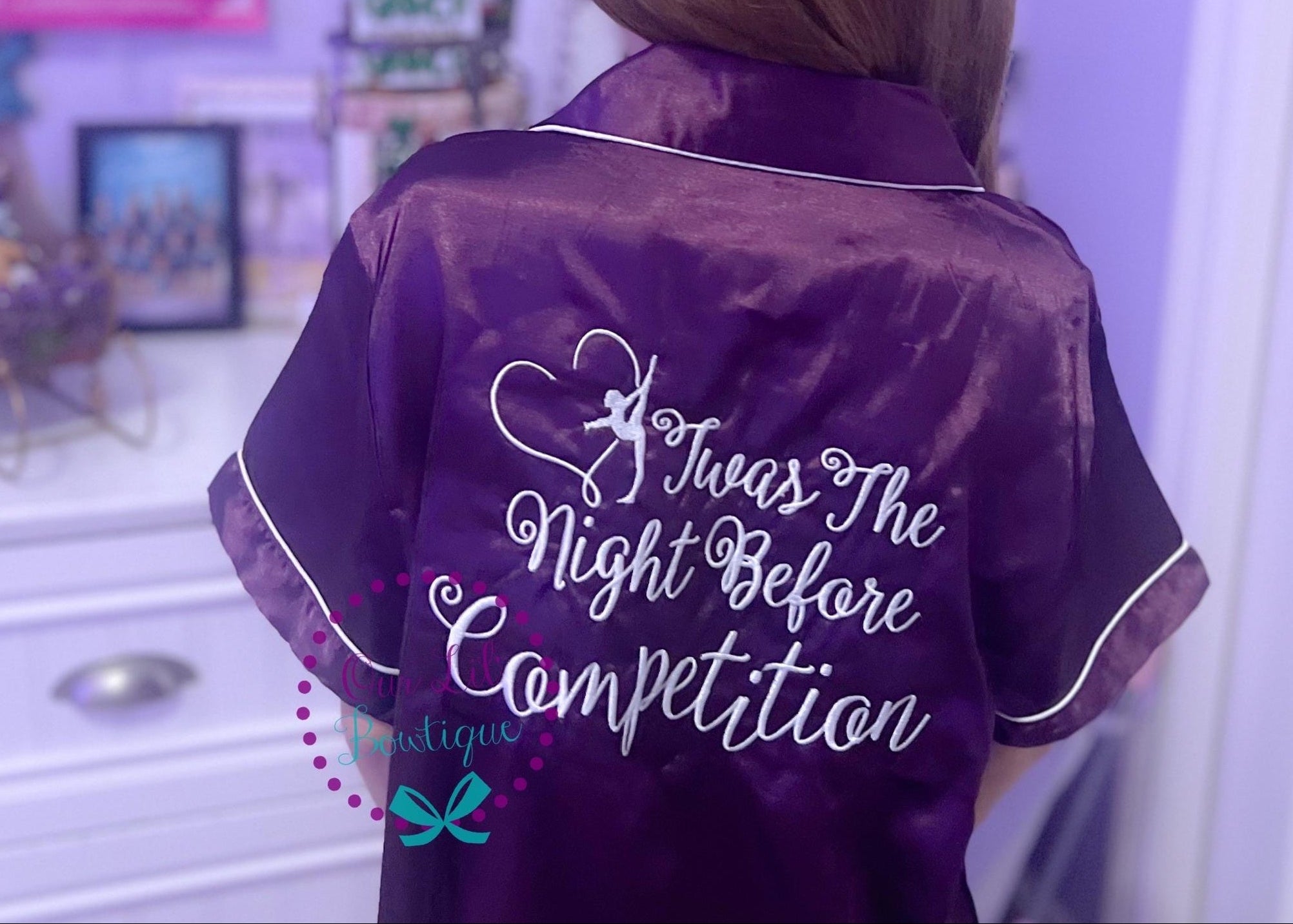 Gymnastics Pajamas - Gymnast PJs - Gymnast Birthday - Personalized Birthday Shirt - Night Before Competition - Kids Pajamas