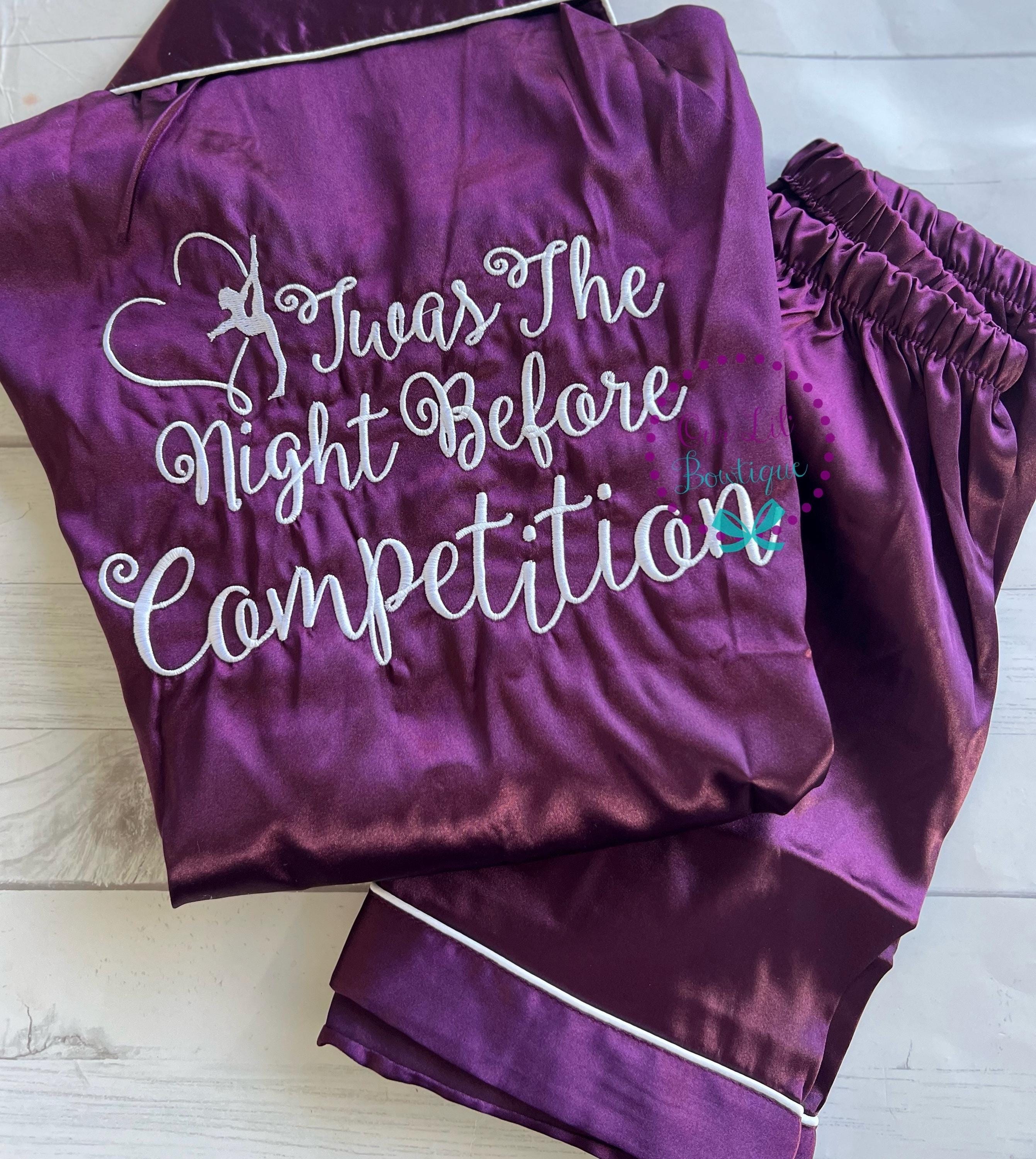 Gymnastics Pajamas - Gymnast PJs - Gymnast Birthday - Personalized Birthday Shirt - Night Before Competition - Kids Pajamas