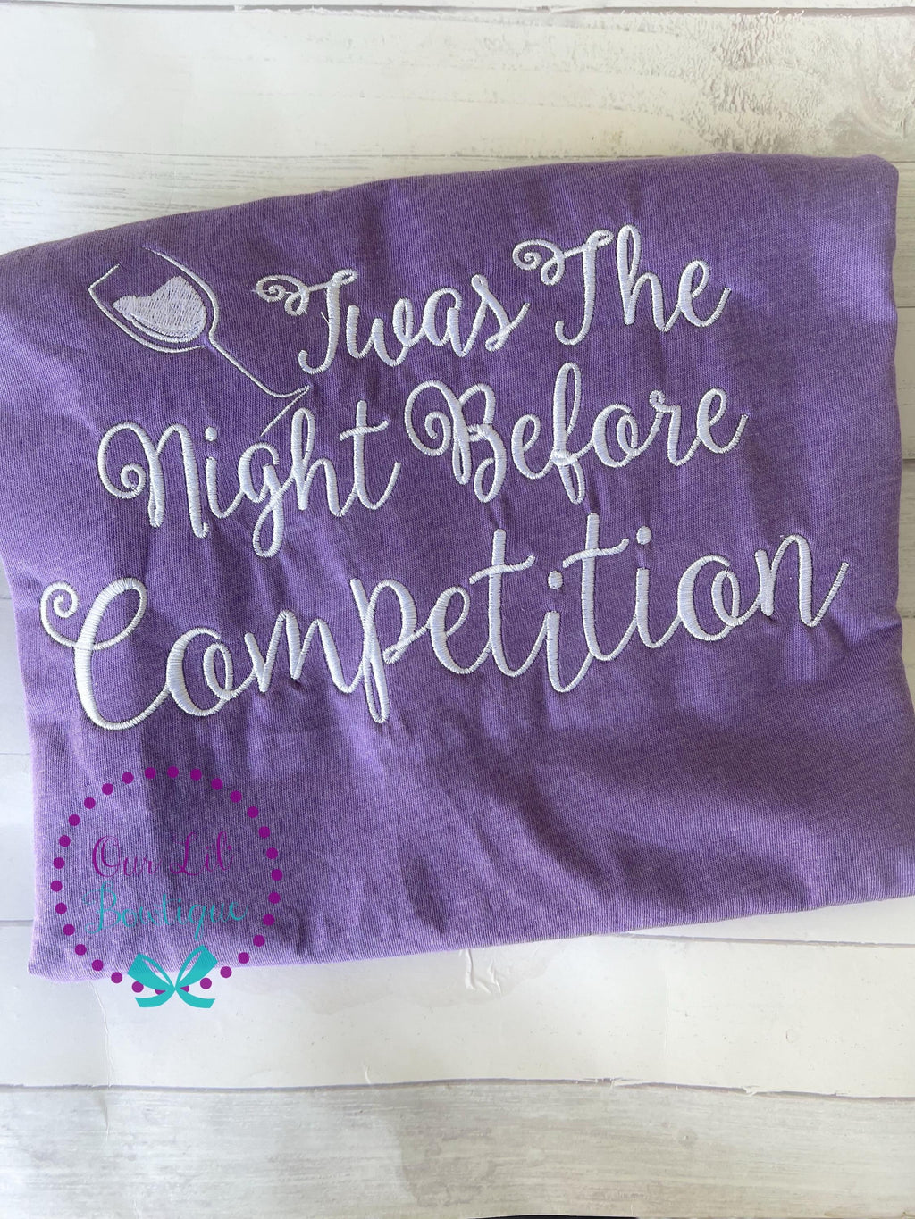 Gymnastics Pajamas: Embroidered Night Before Competition PJs