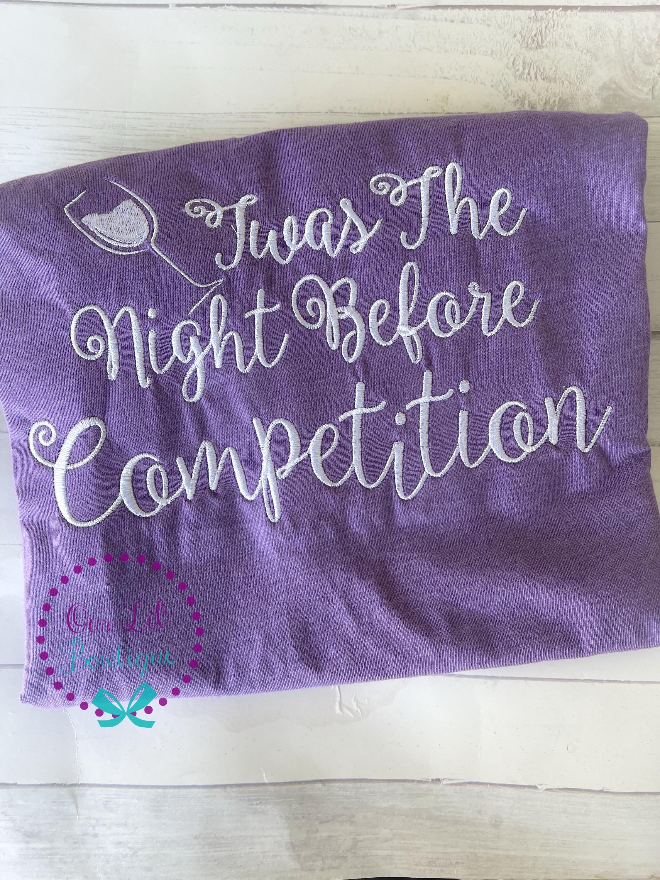 Gymnastics Pajamas: Embroidered Night Before Competition PJs