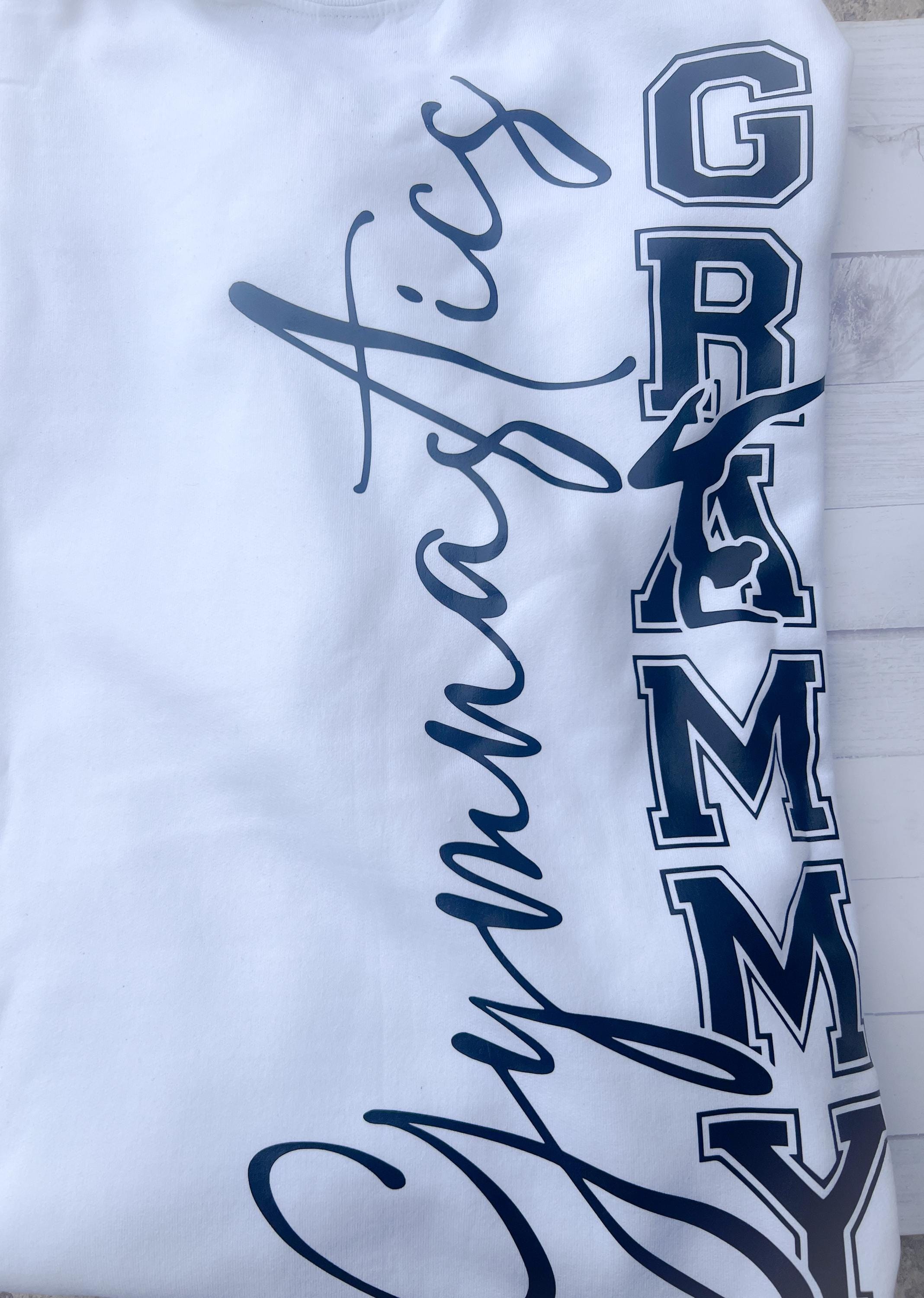 Personalized Gymnastics Grammy Shirt: Gymnastics Fan Apparel