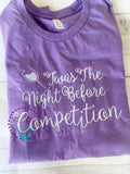 Gymnastics Pajamas: Embroidered Night Before Competition PJs