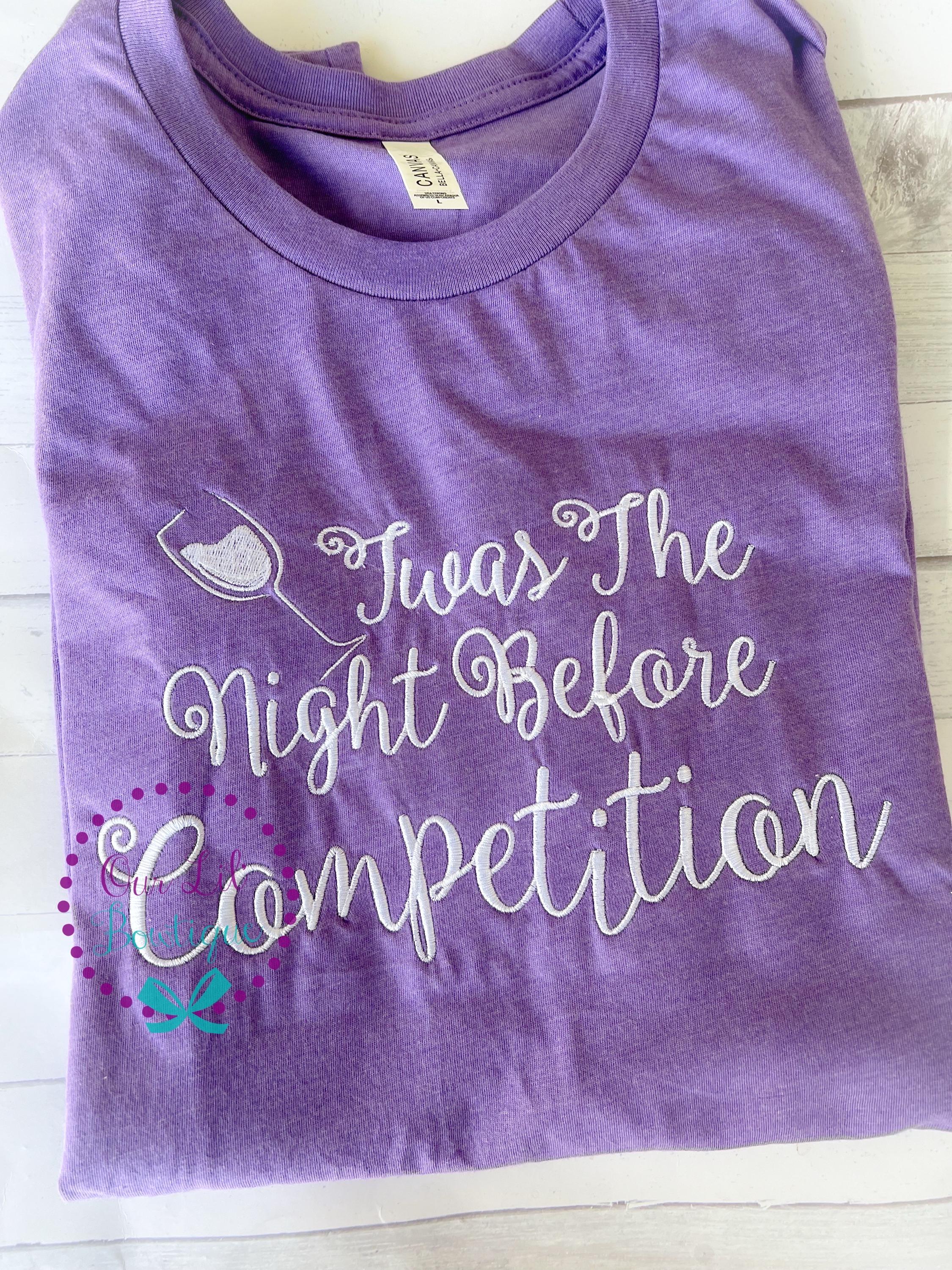Gymnastics Pajamas: Embroidered Night Before Competition PJs