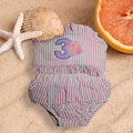 Sea Shell Bathing Suit - Monogrammed Seersucker Bathing Suit - Bathing Suit - Baby - Toddler - Beach Bathing Suit - Gingham