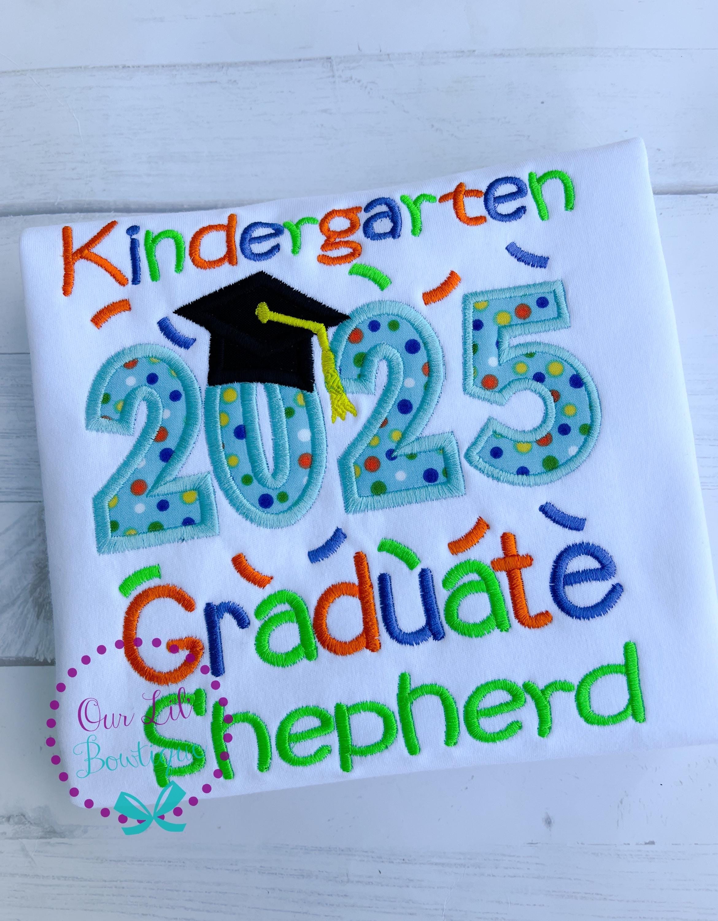 Graduation Shirt - Pre-K Graduation Shirt - Preschool Grad - Grad Shirt -Personalized Grad Shirt - Kindergarten Graduation - 2026 Grad - VPK