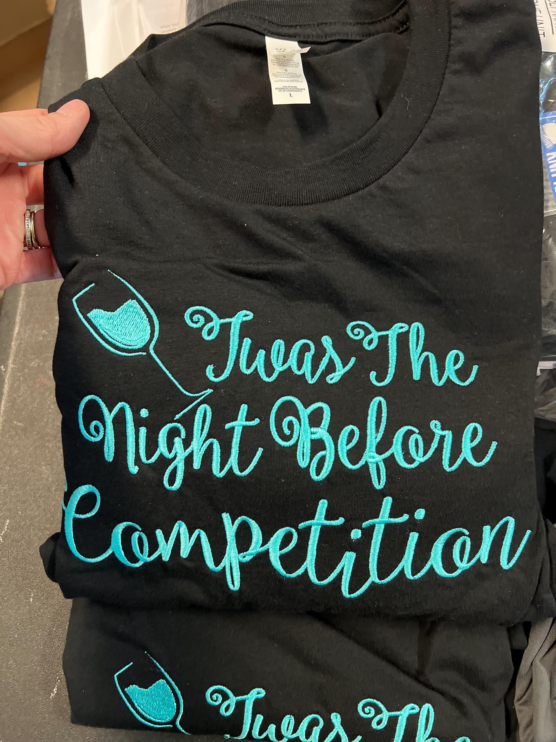 Gymnastics Pajamas: Embroidered Night Before Competition PJs