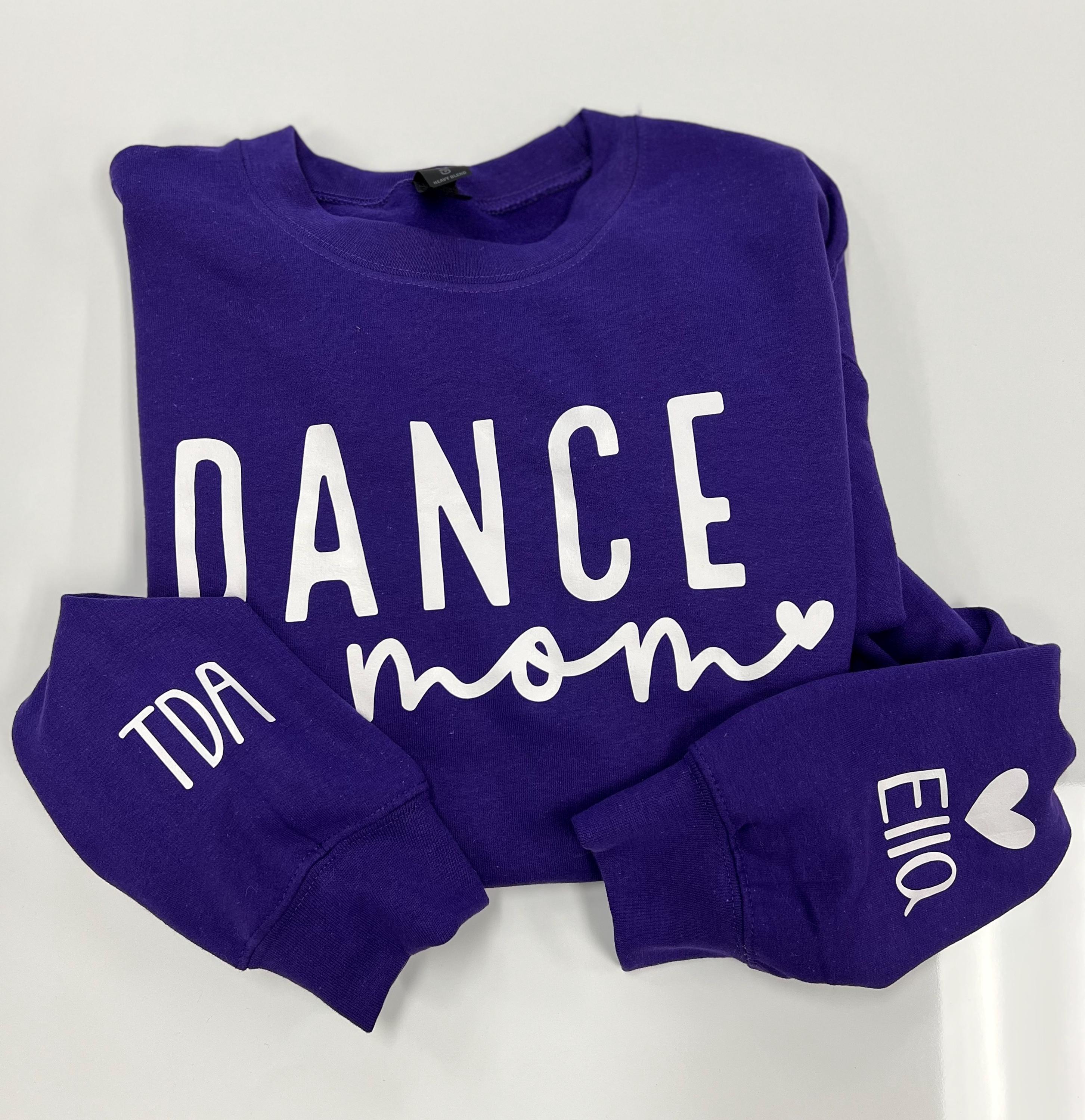 Personalized Gymnastics Mom Shirt: Team Colors, Sleeve Name