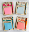 Teacher Sticky Pad Note Holder - Personalized Note Holder - Monogrammed Note Holder - Teacher Gift