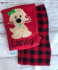 PRE-ORDER Christmas Dog Pajamas - Christmas PJs- Pajamas- Personalized Christmas PJs - Christmas Puppy Pjs- Matching Christmas Pajamas