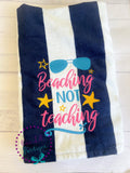 Personalized Teacher Beach Towel: Cotton Terry, 60x30