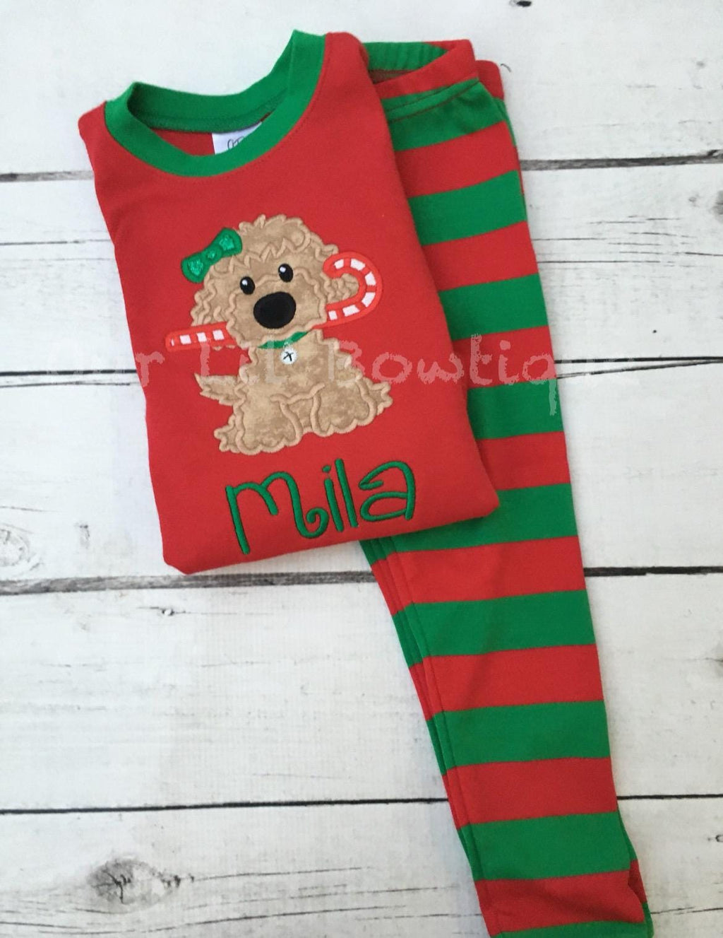 PRE-ORDER Christmas Dog Pajamas - Christmas PJs- Pajamas- Personalized Christmas PJs - Christmas Puppy Pjs- Matching Christmas Pajamas