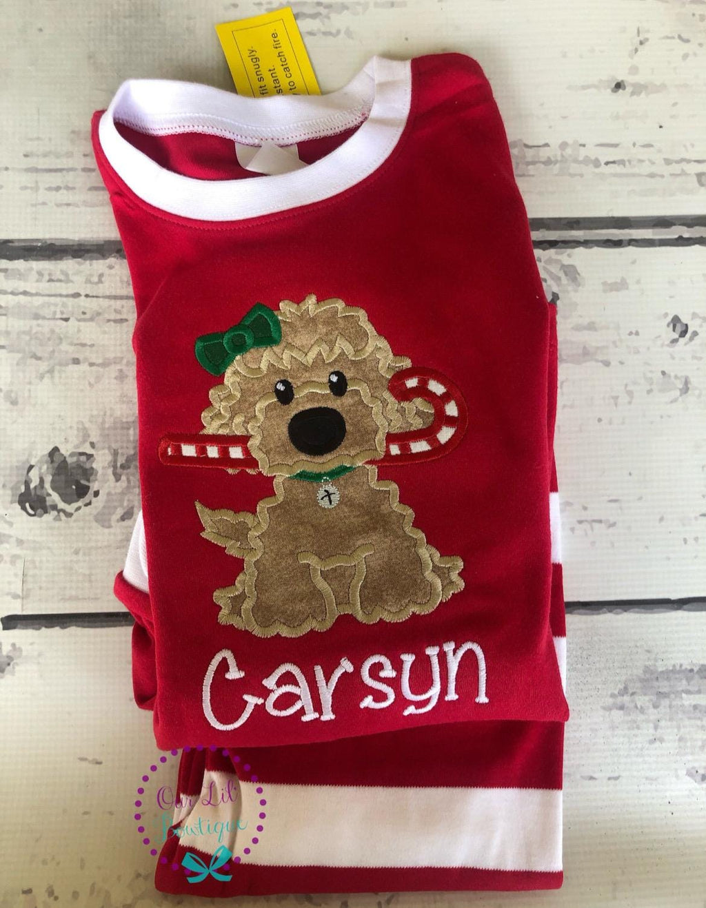 PRE-ORDER Christmas Dog Pajamas - Christmas PJs- Pajamas- Personalized Christmas PJs - Christmas Puppy Pjs- Matching Christmas Pajamas