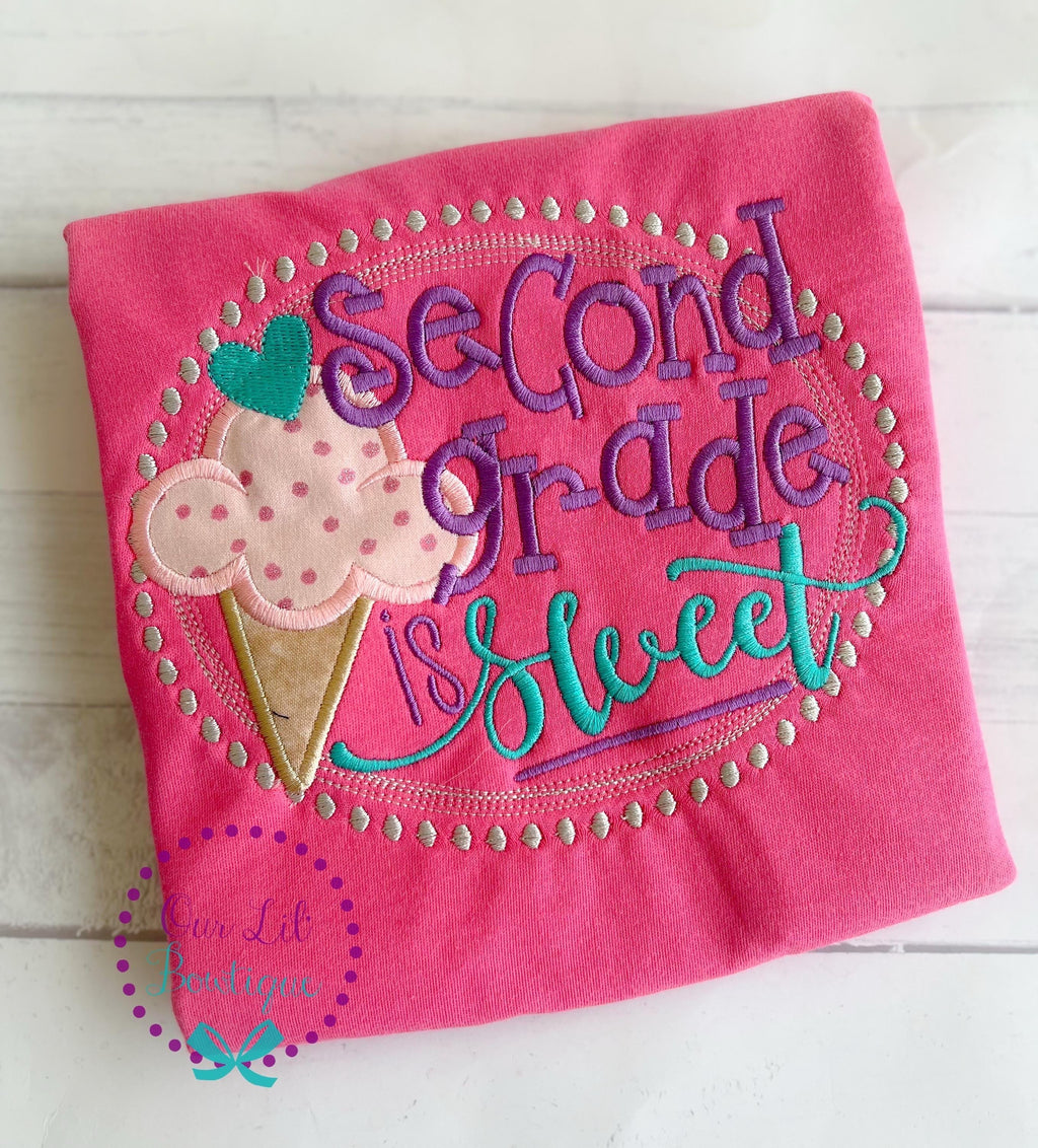 Kindergarten Is Sweet - School Shirt - Preschool Shirt - VPK Shirt - Kindergarten Shirt - Girl Back to School - Custom School Shirt