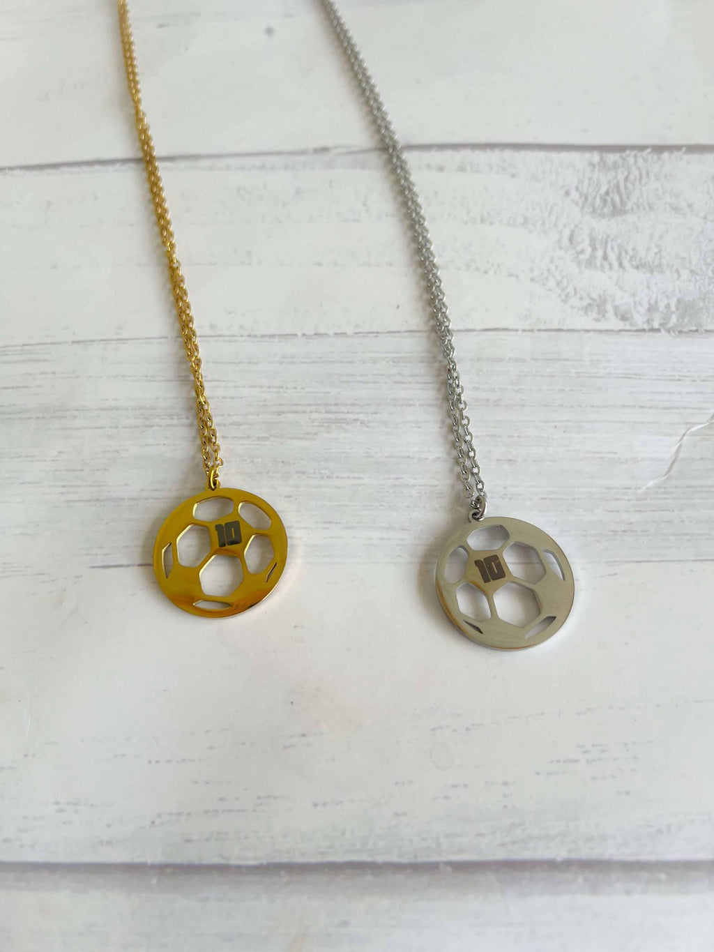 Soccer Necklace - Personalized Necklace - Metal Necklace - Gifts for Mom - Mothers Day Gift - Monogram Gift - Soccer Gift - Gift for Her