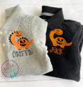 Personalized Halloween Dinosaur Polo Shirt - Embroidered Boys Dino Shirt - Halloween Shirt - Boys Polo