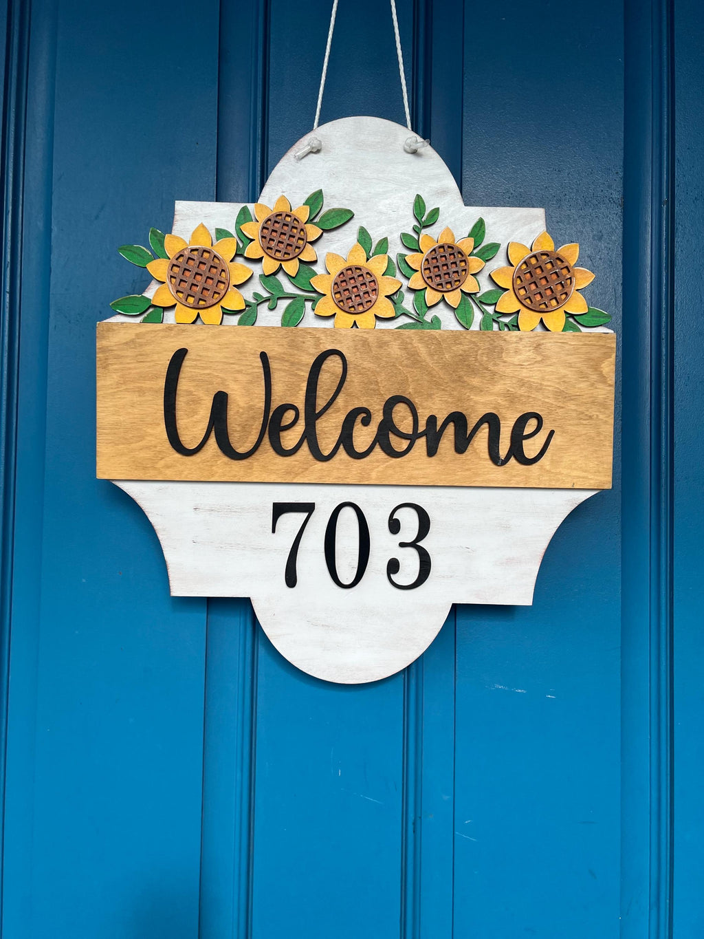 Holiday Door Hanger - Interchangeable Season Sign - Door Hanger - Farmhouse Sign - 3D Welcome Sign