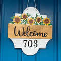 Holiday Door Hanger - Interchangeable Season Sign - Door Hanger - Farmhouse Sign - 3D Welcome Sign