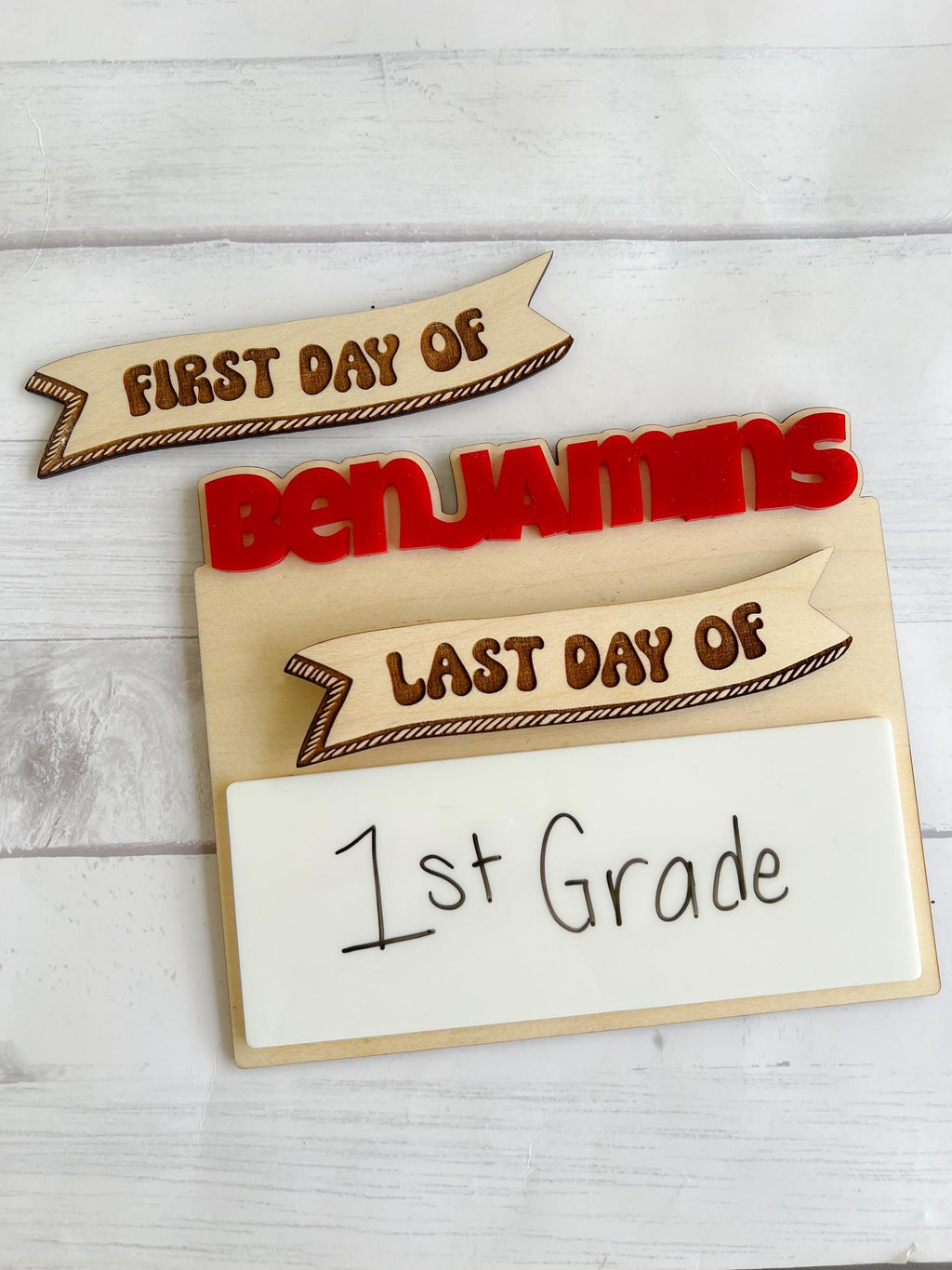First Day of School Sign - Last Day of Sign - Back to School Sign - Back to School Pictures - Interchangeable Sign - Teacher Sign -Write On