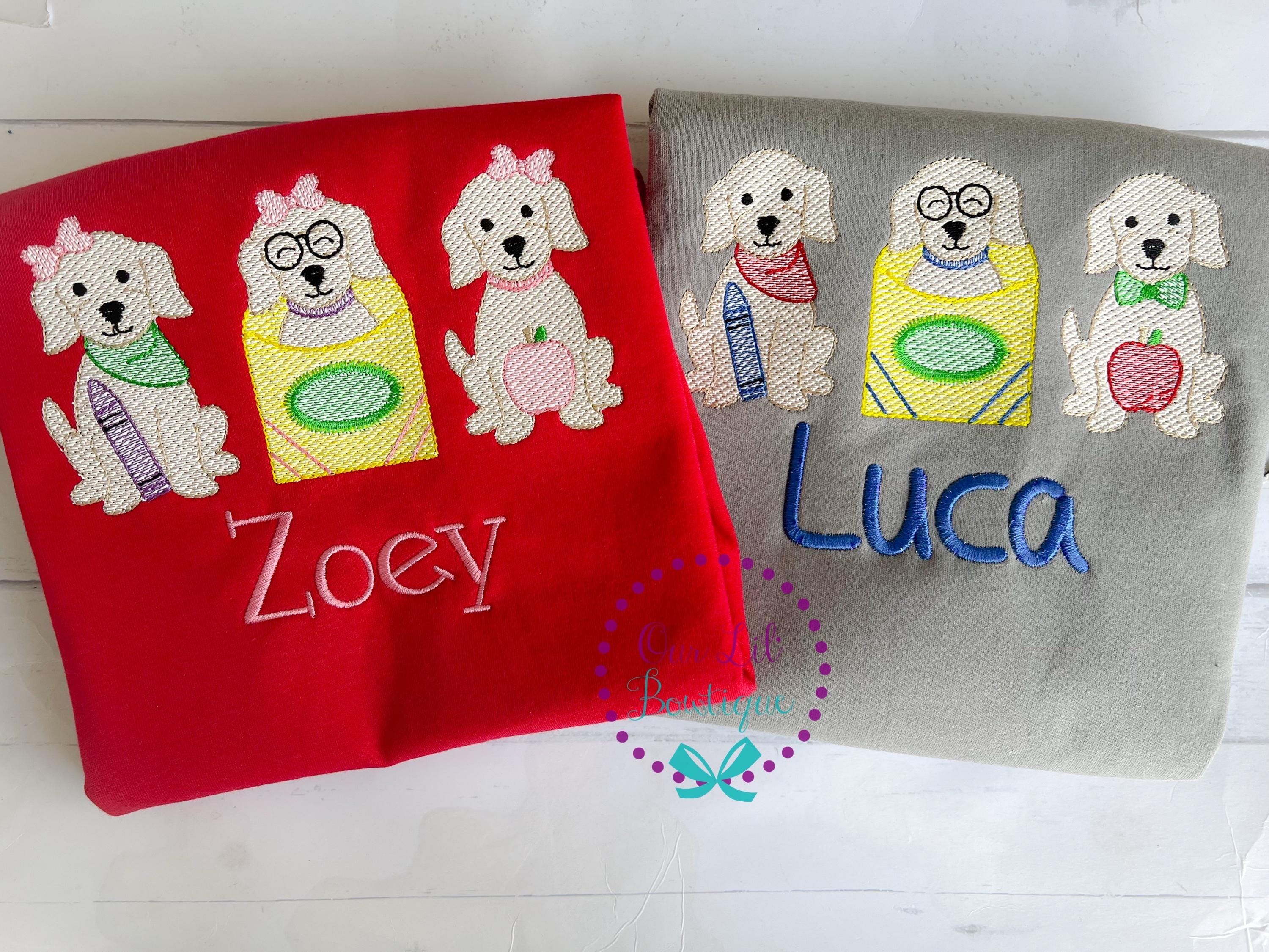 Back To School Shirt- Girl Dog Shirt - Boy Dog Shirt - School Shirt - School Dog - Lab Shirt - Kids School Shirt-Kids Puppy Shirt