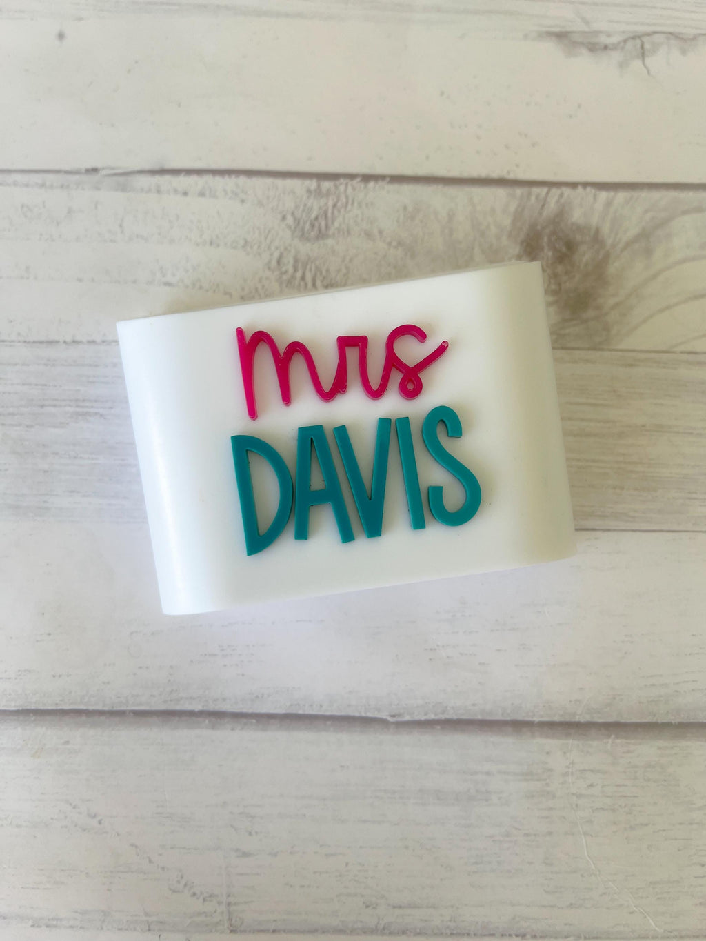 Personalized Supply Holder - Dry Erase Marker Holder - Marker Storage - Magnetic - Classroom Decor
