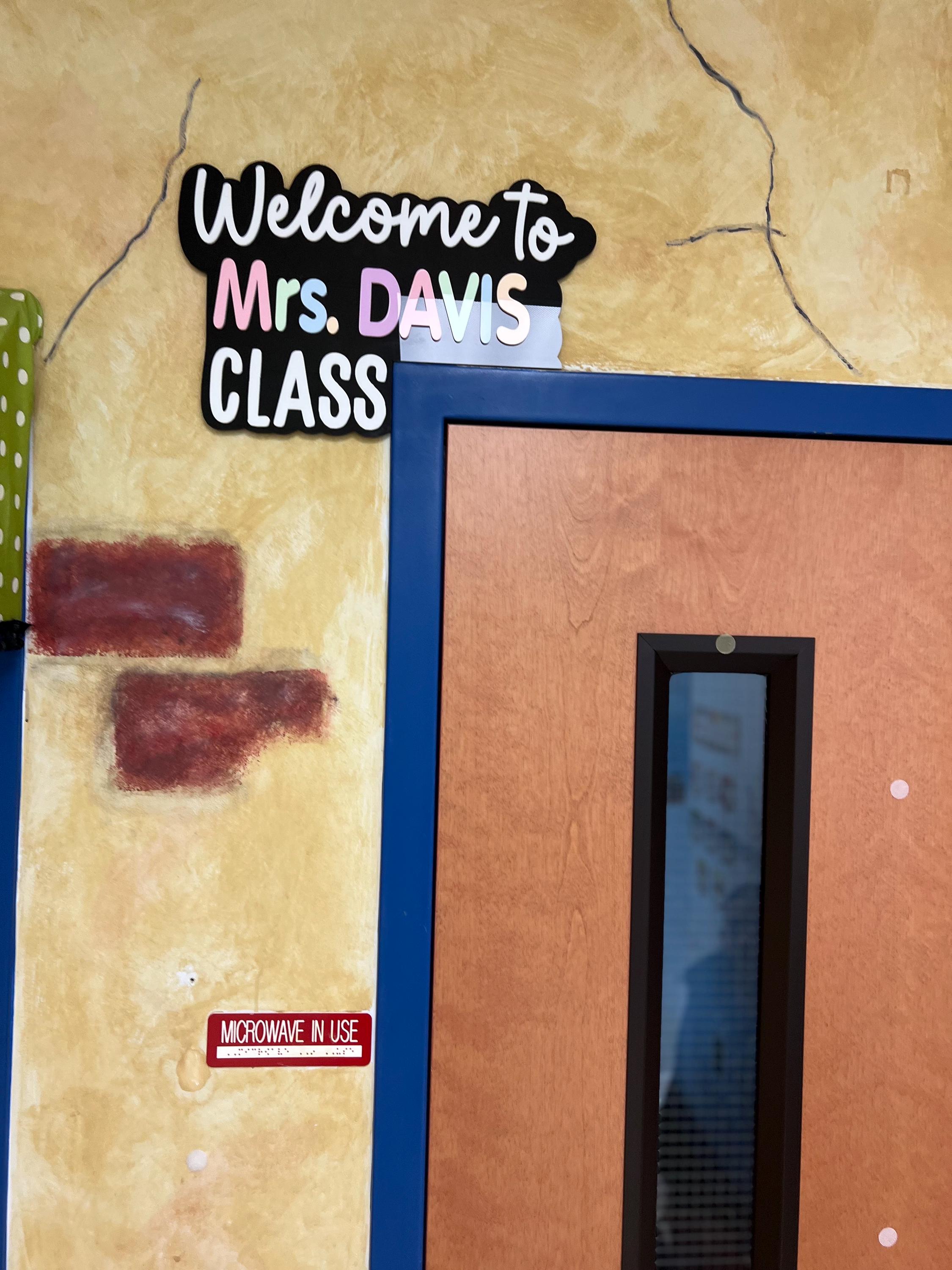 Teacher Door Sign - Corner Door Sign - Acrylic Door Sign - Classroom Sign - Classroom - Personalized Teacher Doorframe Sign -Classroom Decor