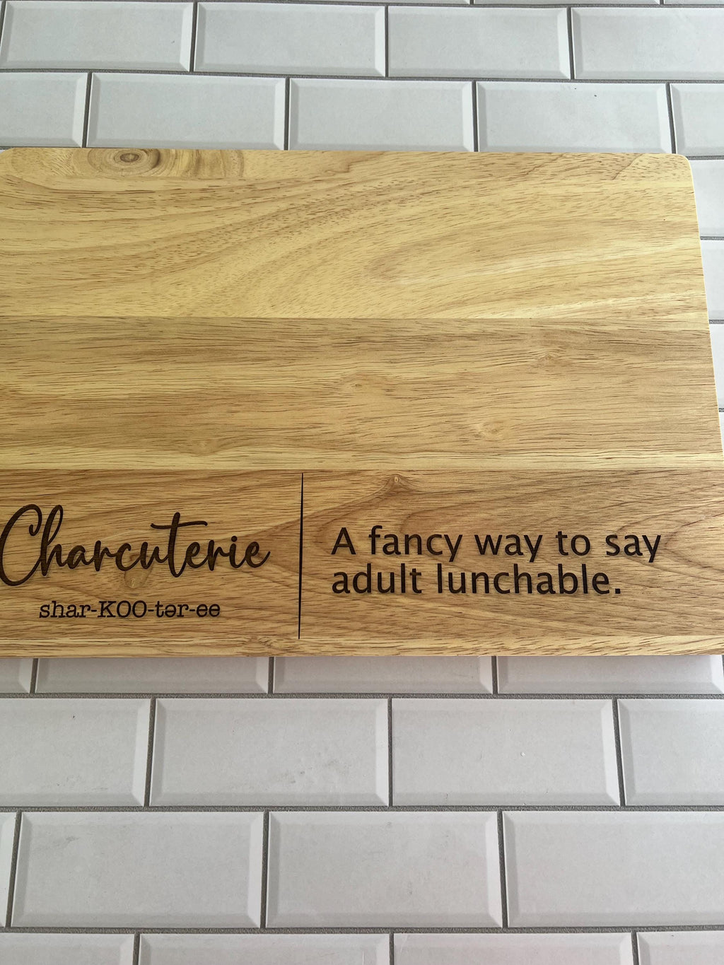 Charcuterie Board - Large Cutting Board - Shar-KOO-tar-ee - Board - Laser Engraved Cutting Board - Housewarming Gift -Gift