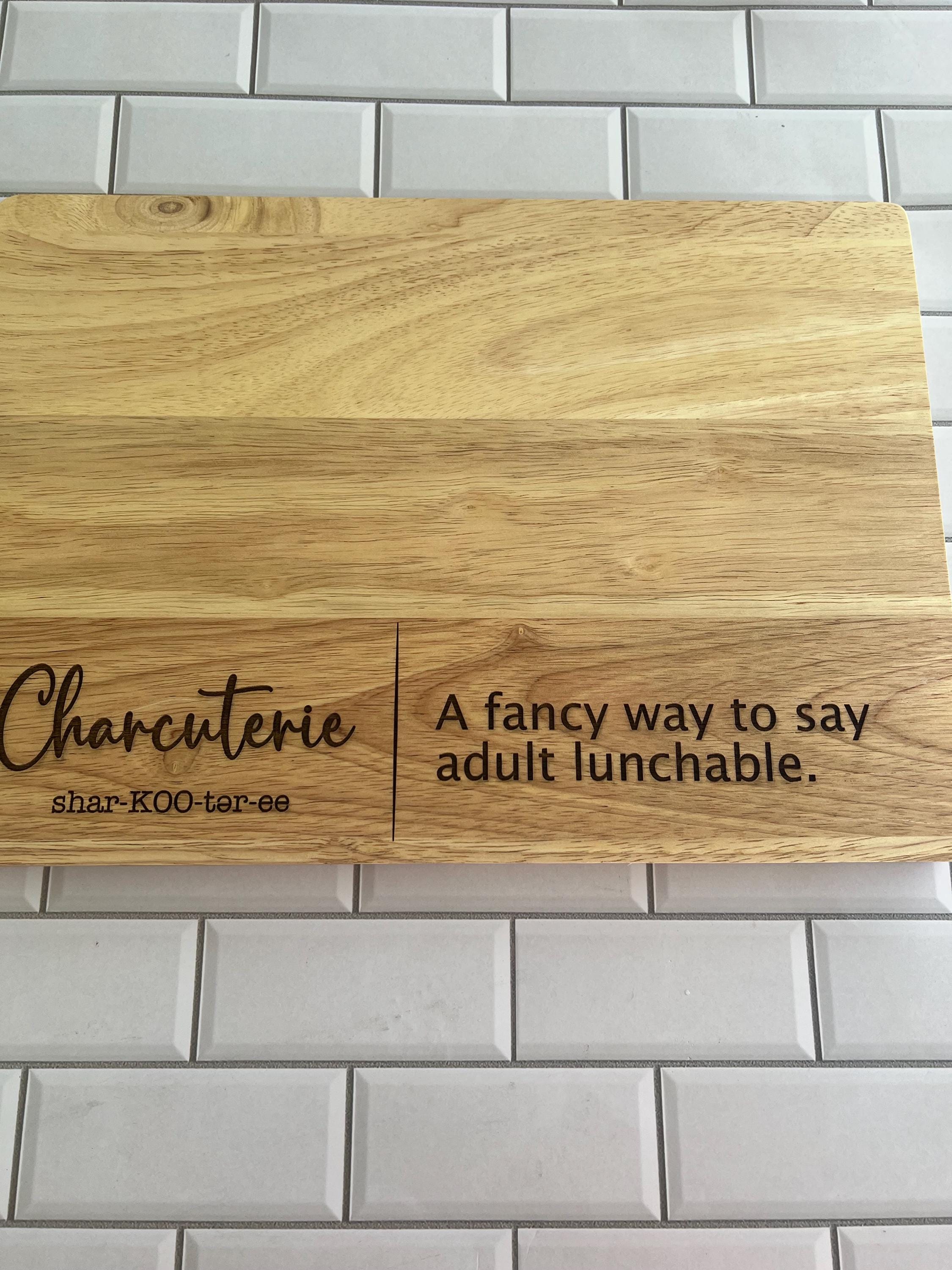 Charcuterie Board - Large Cutting Board - Shar-KOO-tar-ee - Board - Laser Engraved Cutting Board - Housewarming Gift -Gift