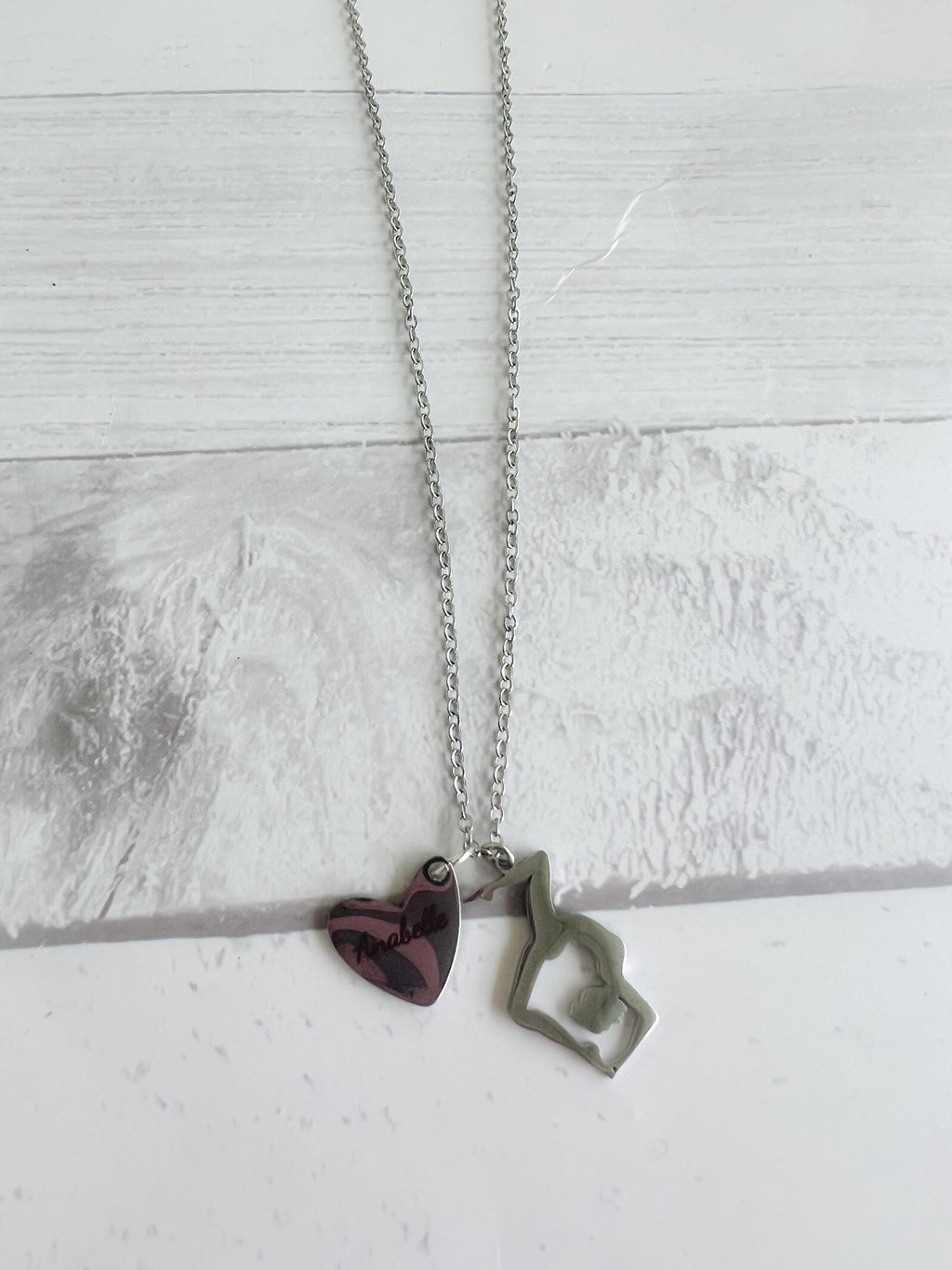 Gymnastics Necklace - Personalized Necklace - Metal Necklace - Gifts for Mom - Mothers Day Gift - Monogram Gift - Gymnastics Gift