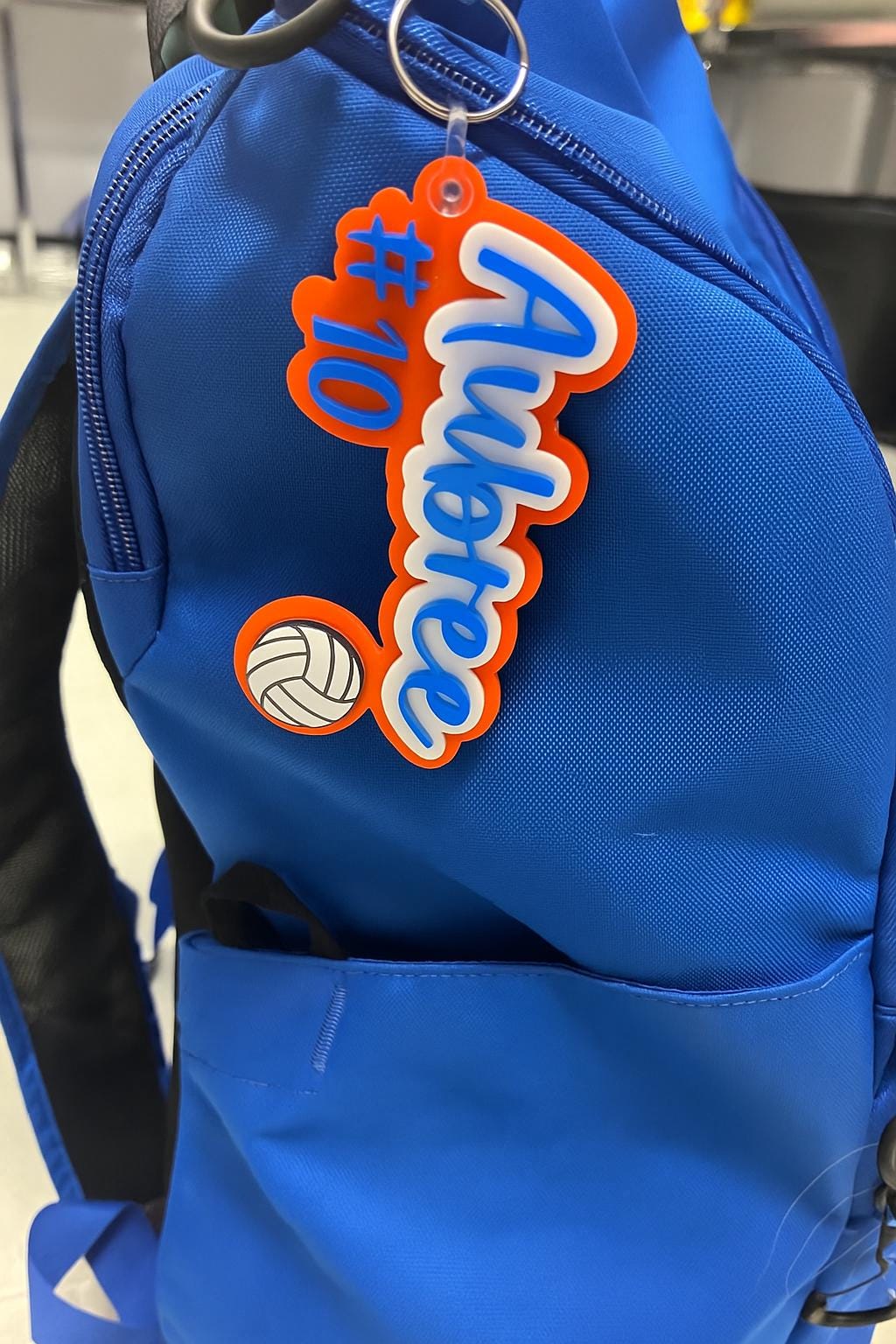 Volleyball Key Chain, Acrylic Name Tag, Volleyball Gift