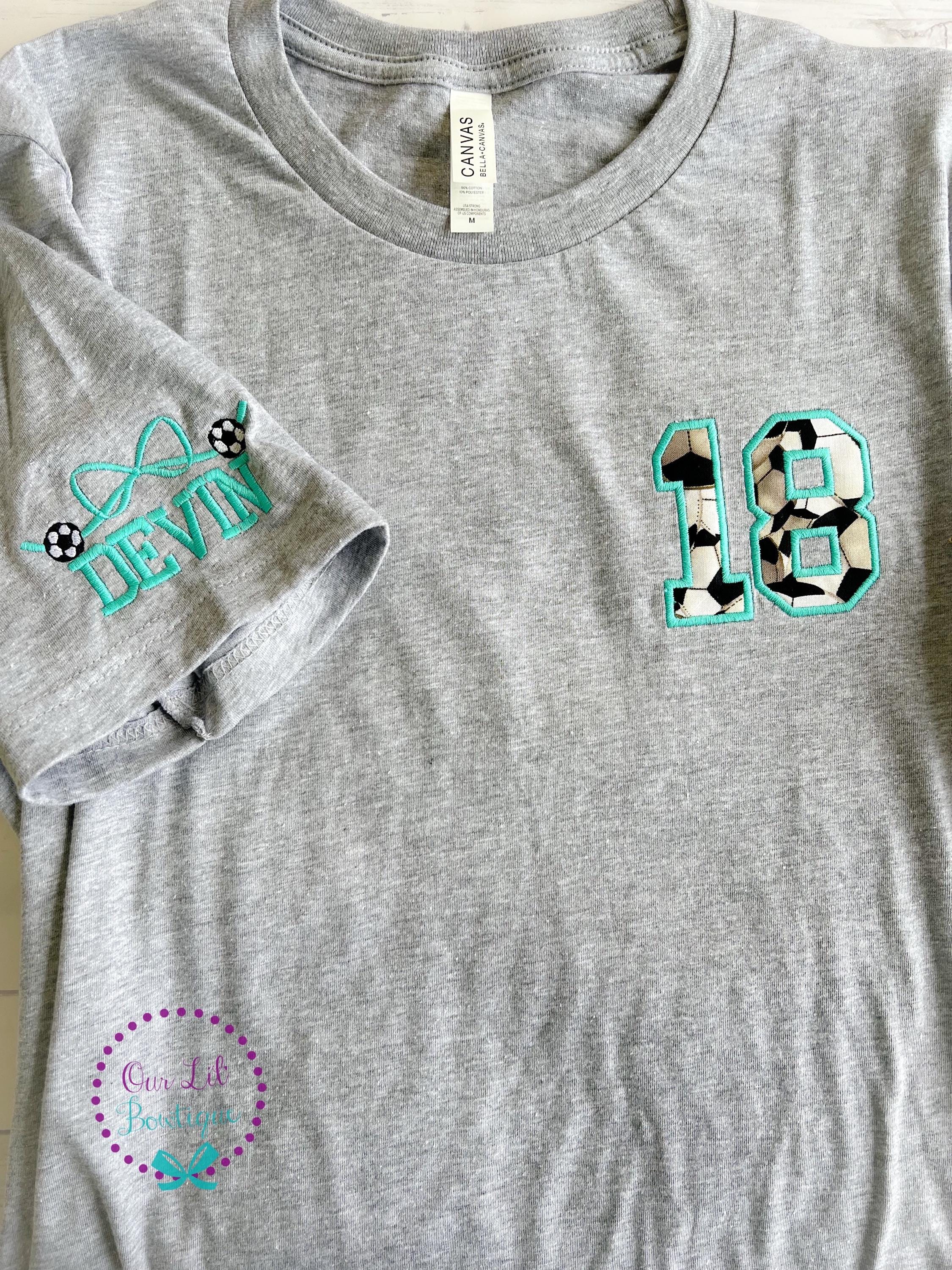 Personalized Softball Monogram Tee: Personalized Women's T-Shirt
