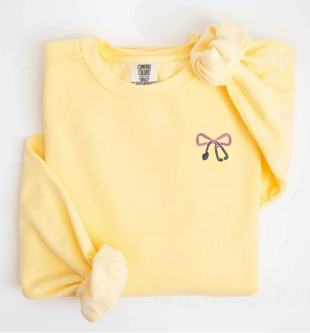 Nurse Monogram Sweatshirt - Personalized Sweatshirt - Stethescope Sweatshirt