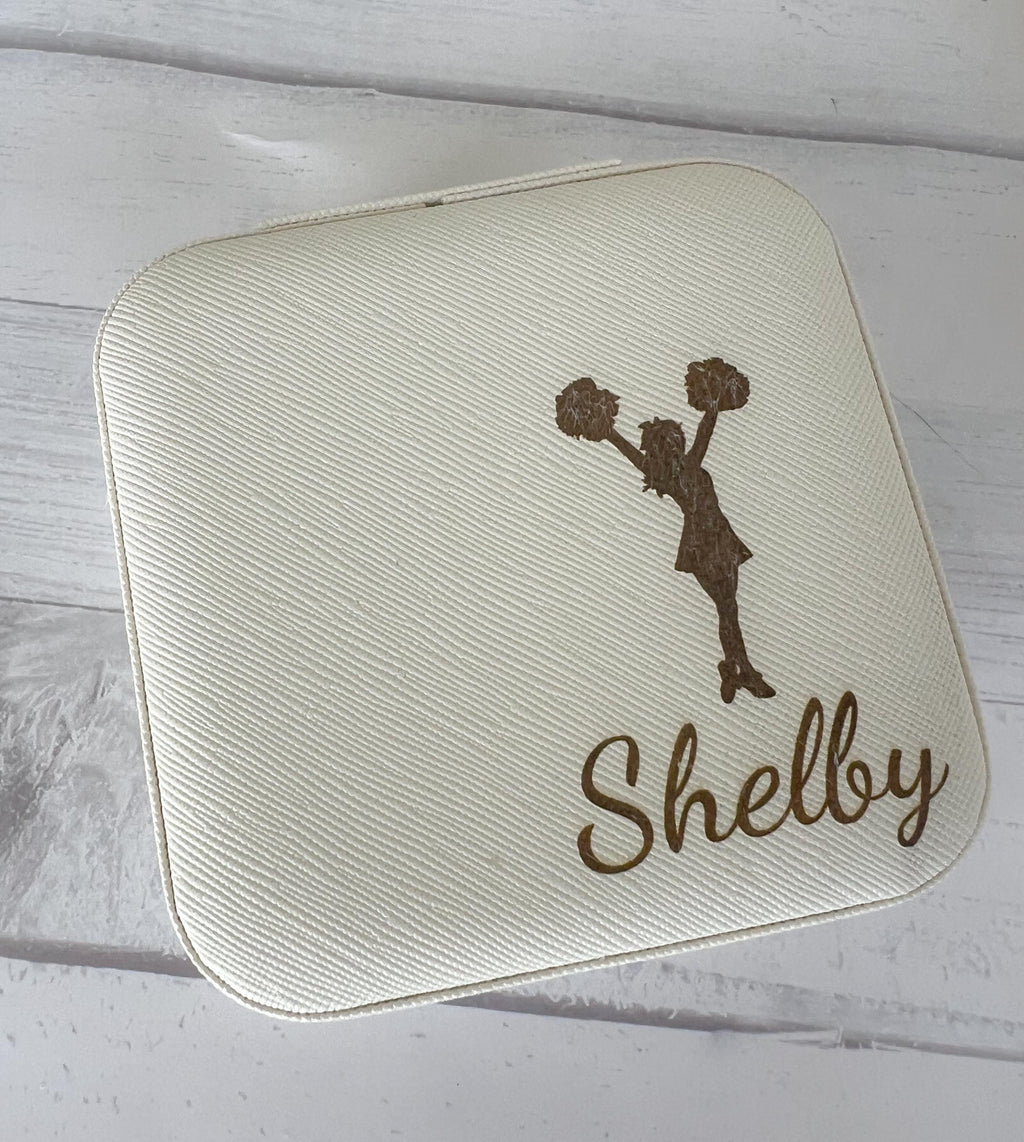 Cheerleading Jewelry Case - Travel Accessories - Travel Case - Gift for Cheer Team