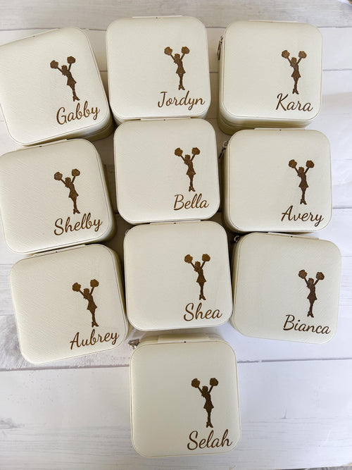 Cheerleading Jewelry Case - Travel Accessories - Travel Case - Gift for Cheer Team