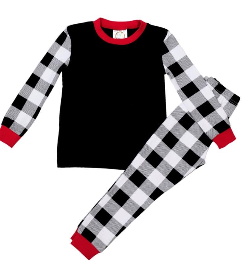 PRE-ORDER Santa Pajamas - Christmas Pajamas - Santa PJs-Girls Christmas Pajamas - Boys Christmas Pajamas - Santa Christmas - Matching PJS